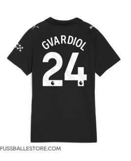Günstige Manchester City Josko Gvardiol #24 Auswärtstrikot Damen 2025-26 Kurzarm